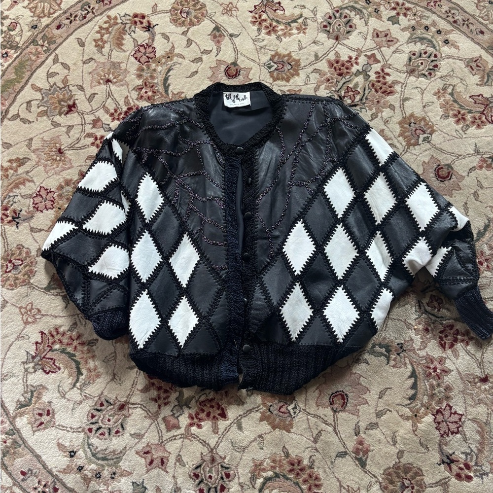 Talk The Walk Leather Patch Jacket - image 1